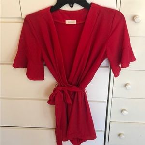 Red romper